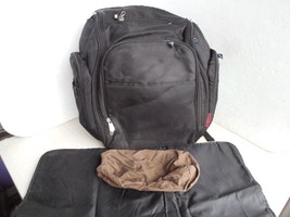Fisher-Price Multi Pocket Diaper Bag Backpack w/ Changing Pad &amp; Sack w/ NB Diaps - £23.53 GBP