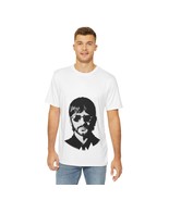 Ringo Starr Black &amp; White Graphic Tee - 100% Polyester - Beatle - Music ... - £31.51 GBP+