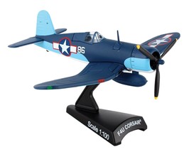 F4U Corsair VMF-214 Black Sheep Pappy Boyington 1/100 Scale Diecast Metal Model - £26.26 GBP