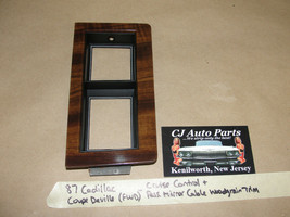 87 Cadillac Coupe Deville Fwd Dash Cruise Control &amp; Pass Mirror Cable Bezel Trim - £31.64 GBP