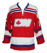 Any Name Number Ottawa Nationals Retro Hockey Jersey New Red Martin Any Size - £39.95 GBP+