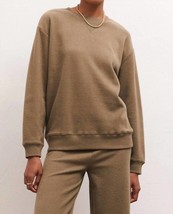 Z Supply marina brushed rib sweatshirt in Kelp - size M - £38.99 GBP