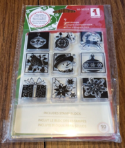 inkadinkado Holiday Niche 9 Christmas Theme Clear Stamps: 60-30229 - £3.88 GBP