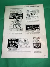 Peter Pan Set Of Display Ads Vintage Disney Advertising Cartoons Classic AG - £27.69 GBP