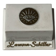 Vintage Art Deco Jewelry Ring Box Lawson Schiller Molded Plastic Advertising - £11.21 GBP