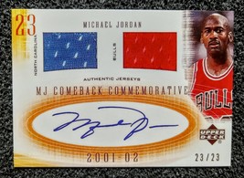 2001 Michael Jordan Comeback Autograph Card. Reprint Mint Condition!! - £1.48 GBP