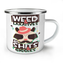 Weed Raccoon 42 Funny NEW Enamel Tea Mug 10 oz | Wellcoda - £20.31 GBP