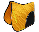 Horse English Saddle Pad All Purpose Cotton Quilted Trail Saddle Yellow ... - £34.13 GBP