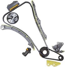 Engine Timing Chain Kit w/Tensioner Guide Rail Oil Pump Chain Sprocket |... - $143.04