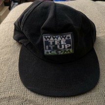 Vintage Hat Cap Black Tee It Up . Com Golf Website - $4.99