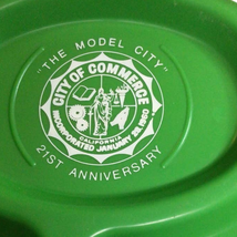 Vintage City of Commerce California Seal 1981 Food Tray 21st Anniversary... - £34.29 GBP