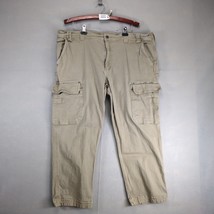 Duluth Trading Flex Fire Hose Cargo Work Pants Men&#39;s 44x28 Khaki Relaxed... - $514.50 MXN