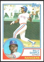 Texas Rangers Billy Sample 1983 Topps Baseball Card #641 nr mt - $0.50