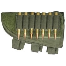 New - Left Hand Hunting Butt Stock Sniper Rifle Ammo Cheek Rest Pouch Od Green - £19.74 GBP