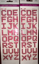 52pc 3D Crystal Letter Stickers - $8.79