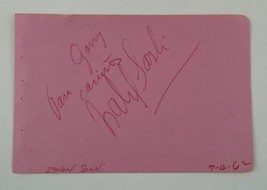 Isabel Sarli Signed 4x6 Cut Paper Autographed Actress Personalized Garry - £47.30 GBP