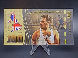 QUEEN Rock Band commemorative polymer Banknote,  nice design, Uncirculated - £9.40 GBP