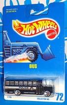 Hot Wheels Mid 1990s Mainline #72 School Bus Prisoner Transport Black w/... - $5.00