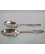 Antique Lot of 2 1847 Rogers Bros Serving Spoons Different Patterns 8.5&quot; - £13.66 GBP