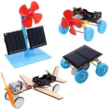 4 In 1 Solar Power &amp; Electric Motor Stem Kits,Science Experiment Projects For Ki - £23.69 GBP