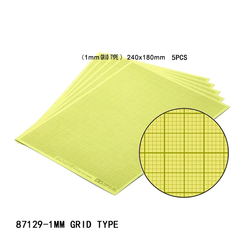 TAMIYA 87129 87130 Mas Sticker Sheet 5pcs/bag Flake Plain Type Gummed Paper 1mm  - £56.11 GBP