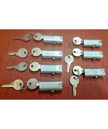 Chicago Lock Company Lot of 7 Cabinet Locks &amp; Keys 1X20 1X57 2X10 1X35 1... - £51.29 GBP
