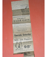 Liston Motor Co. Vintage Newspaper Clipping Ad 1920&#39;s Los Angeles - $242.37 MXN