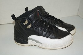 Nike Air Jordan 12 Retro GS Playoffs Youth Black White 153265-006 US Siz... - $79.19