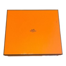 Authentic Hermes Paris Empty Box Orange Plate 12x12”x2.25” Foam Insert Storage - £37.15 GBP