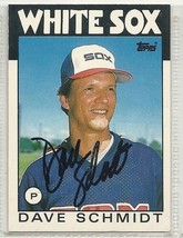 Dave Schmidt Signed Autographed Card 1986 Topps - $9.60