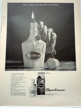 Sportsman Cologne Print Advertisement Art 1965 - $5.99