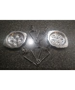 Stainless Steel Escargot Dishes 2 And 5 Tongs - $41.10 CAD