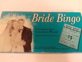 Bride Bingo Vintage 1970 Blue Box Edition Leister Game Co. Bridal Shower Game - £12.02 GBP