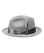 Bruno Capelo Hat Australian Wool Crushable Fedora Giovani UN130 Gft.Gray - £52.57 GBP