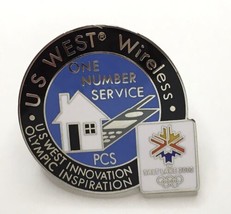 USWEST One Number Service PCS USA Olympic Inspiration Lapel/Hat Pin Badge - £11.81 GBP