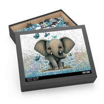 Personalised/Non-Personalised Puzzle, Elephant, awd-204, (120, 252, 500-Piece) - £19.94 GBP+