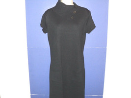 Tiana B. Sweater Dress Size L Knit Black Short Sleeves Acrylic Large - £11.87 GBP