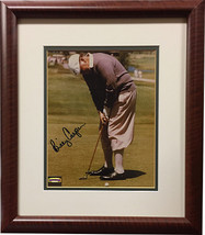 Billy Casper signed Vintage PGA 8x10 Photo Custom Framed (putting)- Mounted Memo - $98.95