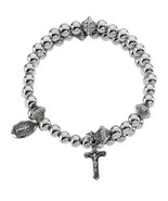 Sterling Silver Wrap Rosary Bracelet - €172,46 EUR