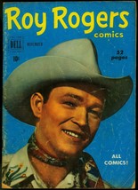 Roy Rogers Comics #35 1950- Dell Golden Age Western photo cover VG - £40.71 GBP