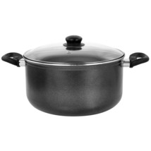 Oster Pallermo 9 Qt Aluminum Dutch Oven with Lid in Charcoal - £67.10 GBP