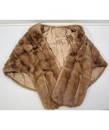 MM) Vintage Mob Wife Era Women Over the Shoulder Collar Fur Stole Shawl ... - $148.49