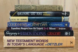 Lot Of 7 Sermon Synopses Helps Guides Outlines Paperback Hardback Books  - £22.17 GBP