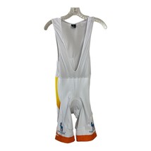 Men’s White Cycling Bib Shorts XL – Padded Seat, Mesh Back, Compression Fit - $629.84 MXN