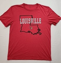 Captivating Louisville Cardinals Unisex Mens Size XL Printed T-Shirt Nice - £9.30 GBP