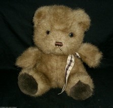 9" Vintage Russ Berrie Co Picadilly Brown Teddy Bear Stuffed Animal Plush Toy - $23.75