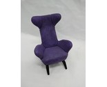 Raine Purple Slope Wingback Chair Dollhouse Miniature - $49.49