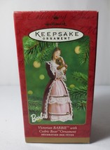 Hallmark Keepsake 2001 Victorian Barbie With Cedric Bear Christmas Ornament Nib - £7.86 GBP