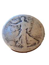 ½ Half Dollar Walking Liberty Silver Coin 1918 S San Francisco Mint 50C KM#142 - £16.14 GBP