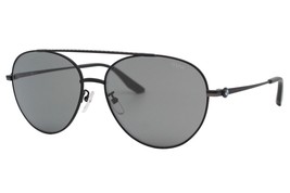 BMW 0006 02C Matte Black Gray Lens Round Bridge Men&#39;s Sunglasses 60-16-1... - £28.65 GBP